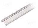 Profiles for LED modules; angular; white; L: 1m; aluminium; 30/60°