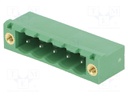 Pluggable terminal block; 5.08mm; ways: 5; straight; socket; male