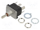 Switch: toggle; Pos: 3; DP3T; (ON)-OFF-(ON); 16A/250VAC; IP68; 1.5kV