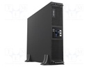 Power supply: UPS; 2000W; 2000VA; 208÷240V; 505x438x88mm; 9Ah; 6h
