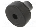 Grommet; EPDM; black; Panel thick: 3÷5mm; Øcable: 5÷9mm; IP67