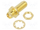 Coupler; SMA female,both sides; straight; 50Ω; teflon