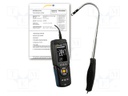 Thermoanemometer; LCD 3"; Velocity measuring range: 0.3÷30m/s