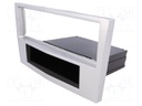 Radio mounting frame; Opel; 1 DIN; matt-chrom