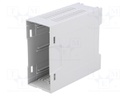 Enclosure: enclosure base; 35mm; ABS; grey; UL94HB; Series: EH 35