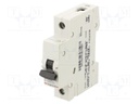 Circuit breaker; 230VAC; Inom: 25A; Poles: 1; Charact: C; 6kA; IP20