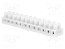 Terminal block; screw terminal; ways: 12; 0.5÷2.5mm2; 450V; 24A