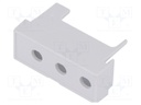 Terminals cover; grey; 10.16mm; Holes no: 3
