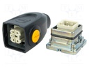 Connector: HAN; male + female; plug + socket; Han-Yellock 10