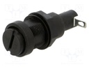 Fuse holder; cylindrical fuses; 10A; on panel; -40÷85°C; UL94V-0