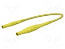 Connection cable; PVC; 1m; yellow; 8A; 1kV; Cond.cross sec: 1mm2