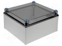 Enclosure: multipurpose; X: 300mm; Y: 300mm; Z: 170mm; QUICK; grey