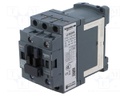 Contactor: 3-pole; NO x3; Auxiliary contacts: NO; 24VDC; 25A; 690V