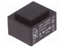 Transformer: encapsulated; 1.8VA; 230VAC; 15V; 120mA; Mounting: PCB