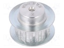 Belt pulley; T5; W: 10mm; whell width: 21mm; Ø: 24.6mm; aluminium