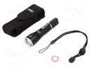 Torch: LED; L: 140.5mm; 30/250/600/1100lm; Ø: 34.5mm; IPX8