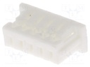 Plug; wire-board; female; 1.25mm; PIN: 5; w/o contacts; for cable