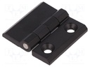 Hinge; Width: 50mm; zinc and aluminium alloy; black; H: 50mm