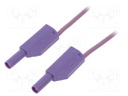Test lead; silicone; 2m; violet; 19A; 1kV; Cond.cross sec: 1mm2