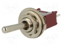 Switch: toggle; Pos: 3; SP3T; ON-OFF-ON; 1A/250VAC; -55÷65°C; 20mΩ
