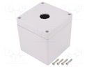Enclosure: for remote controller; X: 90mm; Y: 90mm; Z: 90mm; IP66