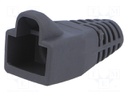 RJ45 plug boot; 6mm; Colour: dark grey