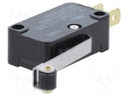 Microswitch SNAP ACTION; with lever (with roller); SPDT; Pos: 2
