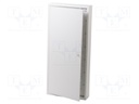 Enclosure: for modular components; IP30; light grey; steel; IK08