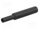 Connector: 4mm banana; socket; 32A; 1kV; L: 65mm; black; screw