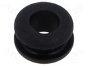 Grommet; black; UL94HB; TPR