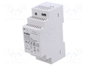 Power supply: switched-mode; for DIN rail; 24W; 12VDC; 2A; 3kV