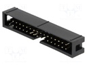 Socket; IDC; male; PIN: 34; straight; THT; gold-plated; 2.54mm