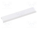 Profiles for LED modules; surface; white; L: 2m; aluminium