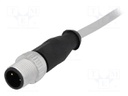 Plug; M12; PIN: 3; male; A code-DeviceNet / CANopen; 1m; straight