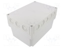 Enclosure: multipurpose; X: 180mm; Y: 255mm; Z: 150mm; MNX; grey; IK08