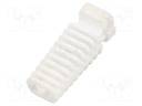 Strain relief; elastomer; white; Panel thick: max.3.4mm; L: 25mm