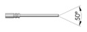 Test needle; Operational spring compression: 4.3mm; 3A; Ø: 0.5mm