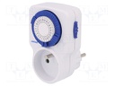 Programmable time switch; 30min÷24h; 230VAC/16A; 230VAC; 0÷55°C
