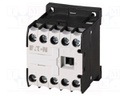 Contactor: 4-pole; NO x4; 24VDC; 6A; DIN,on panel; DILER; -25÷50°C