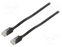 Patch cord; U/UTP; 6; stranded; Cu; PVC; black; Len: 20m; 32AWG