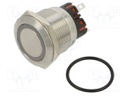 Switch: vandal resistant; Pos: 2; SPDT; 0.5A/220VAC; IP40; ON-(OFF)