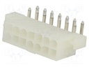 Socket; wire-board; male; MF42; 4.2mm; PIN: 14; THT; mounting holes