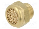 Sound suppression silencer; Thread: G 1/8"; sintered bronze