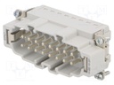Connector: rectangular; male; EPIC H-BE; PIN: 16; 16+PE; 16A; 500V