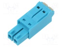 Connector: pluggable terminal block; plug; female; 8A; 320V; PIN: 2
