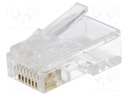 Plug; RJ45; PIN: 8; Layout: 8p8c; IDC,crimped; for cable