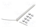 NEON LED tape; white warm; 24V; LED/m: 120; 10mm; IP65; 9.6W/m