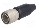 Plug; Connector: circular; HR10; male; PIN: 20; push-pull; 2A; 26AWG