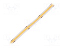 COB LED tape; white warm; 24V; LED/m: 480; 10mm; IP20; 12W/m
