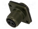 Connector: circular; Series: DS/MS; socket; female; PIN: 2; 13A